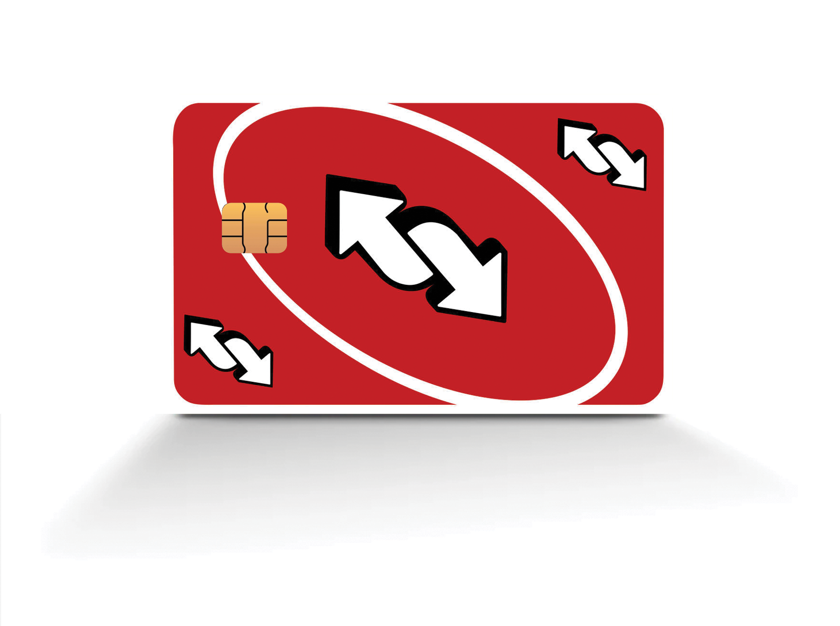 Uno Reverse Card - Red – Creative Card Stickers