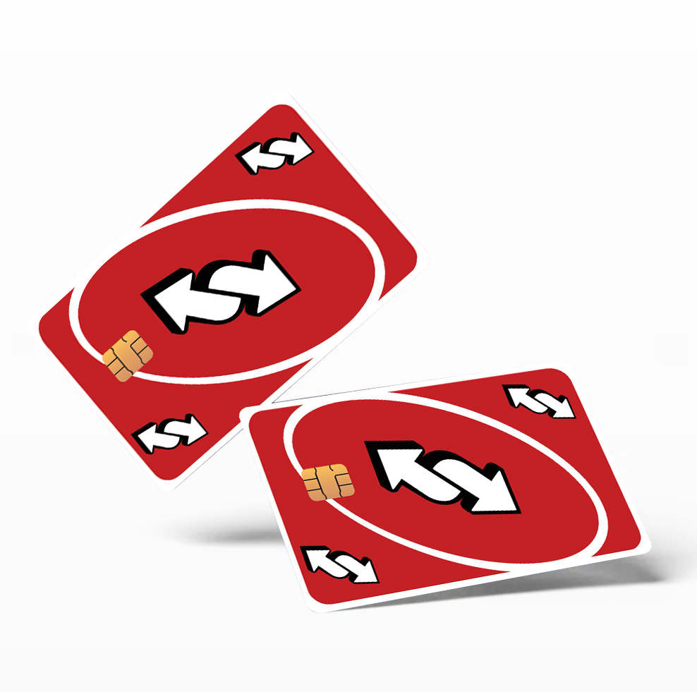 Red Uno Reverse Sticker Uno Reverse Card - Red – Creative Card Stickers